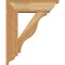 Ekena Millwork Funston Traditional Rough Sawn Bracket w/ Offset Brace, Western Red Cedar, 6"W x 18"D x 22"H BKT0604X18X22FST01RWR - alternate 2